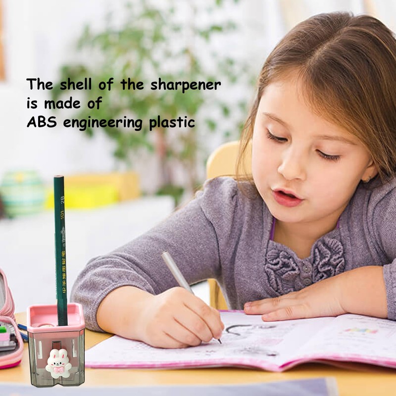 Zodors Pencil Sharpener, Pack of 4, Double Hole Sharpener with