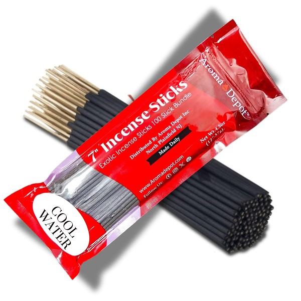 Cool Water Type Most Exotic Charcoal 7'' Incense Sticks. Approx.