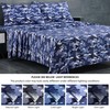 Chezmoi Collection Military Camo 4-Piece Sheet Set - Camouflage Blue