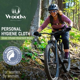 Woodsy Outfitters Pee Cloth for Women – Silver Infused Reusable Pee Rag, Absorbent & Eco-Friendly Toilet Paper Alt., Hygienic Wipe for Female Urination, Camping, Hiking & Travel (Desert)