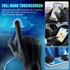 QUKOPSE Winter Leather Gloves for Men,Touchscreen Snow Driving Gloves with