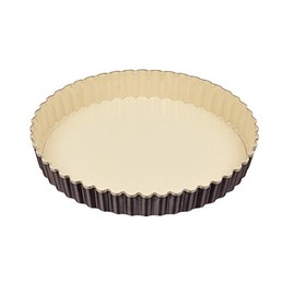 Pearl Metal D-6124 Raffine Fluorine Processed Tart Shape, 7.1 inches (18 cm), Bottom Removal, Made in Japan