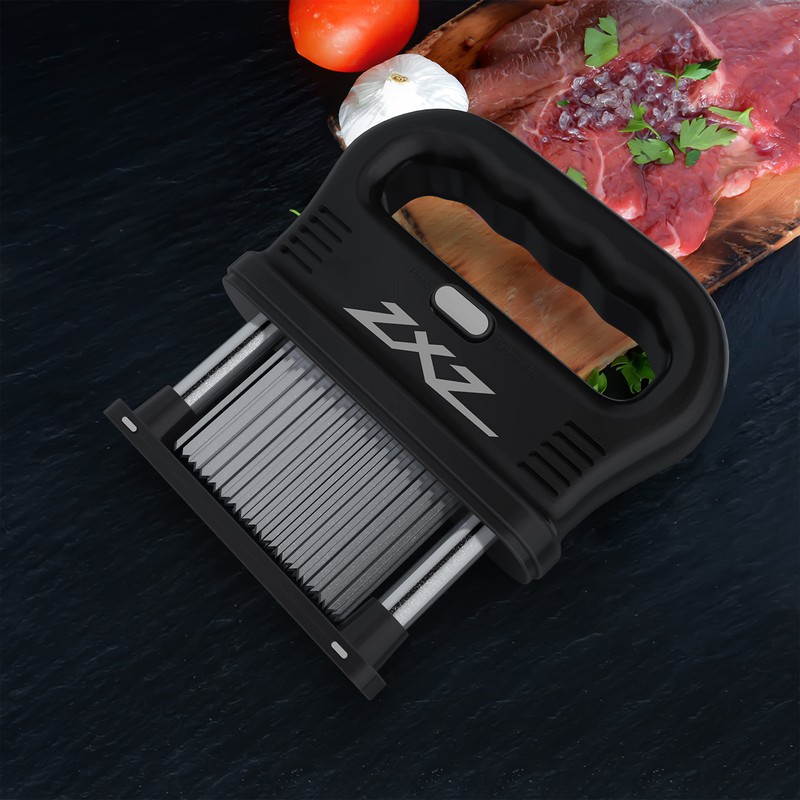 ZXZ Premium Meat Tenderizer Mallet – 48 Stainless Steel Blades,