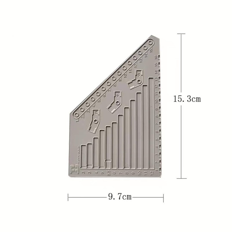 4Pcs Building Block Tool Set, Measuring Ruler, Auxiliary Tool Hammer,