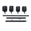 Black Heavy Duty Stainless Steel Expandable Spreader Bar with 4pcs