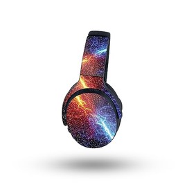 MightySkins Glossy Glitter Skin Compatible with Skullcandy Crusher ANC 2 - Color Lightning | Protective, Durable High-Gloss Glitter Finish | Easy to Apply
