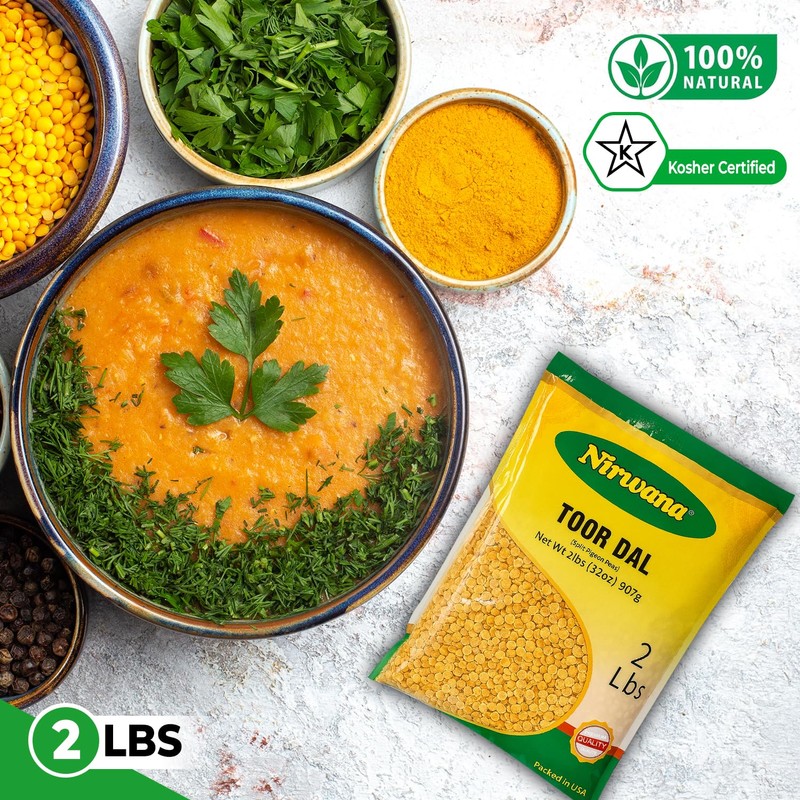 Split Pigeon Peas (Toor Dal) – Premium Dry Yellow Lentils