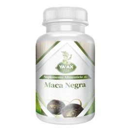 Maca Negra Orgánica Ya'ax Vida: Cápsulas Veganas para Potencia y Resistencia, 90 Unidades