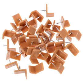 Operitacx 40pcs Shaped Plastic Drawer Stoppers Durable and Drawer Stops for Dresser Easy Installation Non Deforming Glide Tack for Essential Repair for Worn