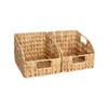StorageWorks Pantry Baskets for Organizing, Wicker Basket with Built-in Handles,