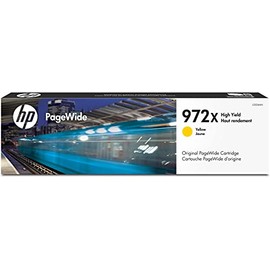 HP 972X | PageWide Cartridge High Yield | Yellow | Works with HP PageWide Pro 452 Series, 477 Series, 552dw, 577 Series | L0S04AN