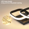 Osairous LED Ceiling Light Black, Modern Ceiling Light Square 2135