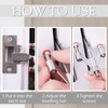 MEGAVOW Portable Door Lock Set, Adjustable Stainless Steel Door Lock