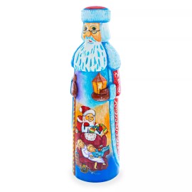 BESTPYSANKY Christmas Eve Hand Carved Solid Wooden Santa Figurine 11 Inches