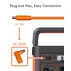 Naubluvo DC 7909 to DC 8020 Adapter 90-Degree Right Angle