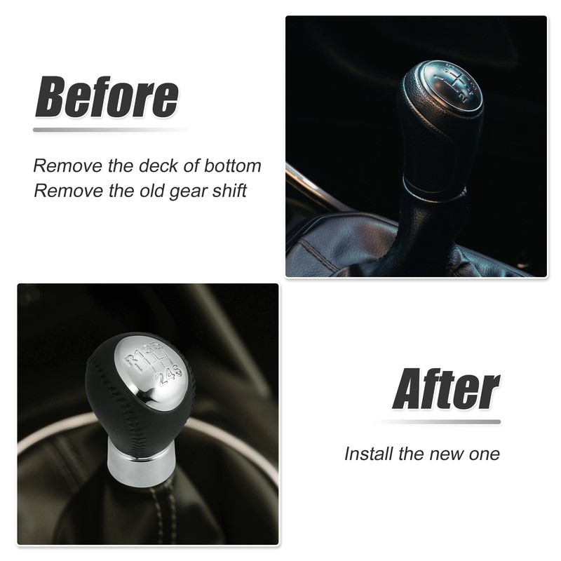X AUTOHAUX Car 6 Speed Manual Gear Shift Knob for