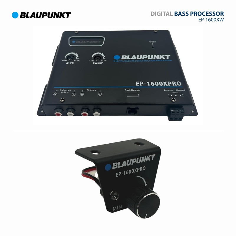 BLAUPUNKT EP-1600XPRO Digital Bass Enhancer Processor, Digital Sound Restoration, Maximizer