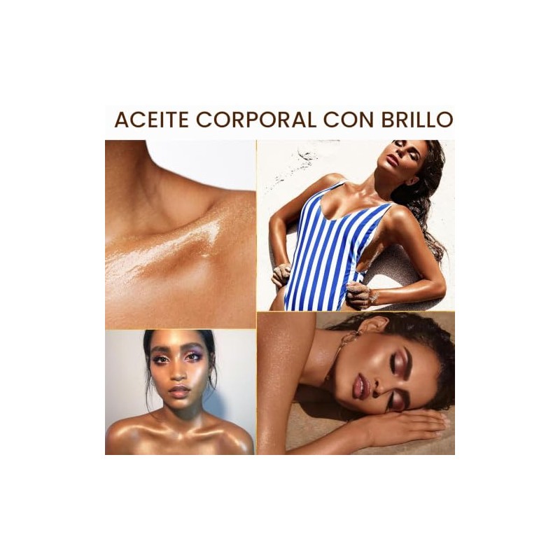 Aceite Iluminador Corporal, Brillo Largo No Graso 100ml