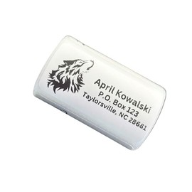 Custom Stickers, Wolf Return Address Labels, Address Stickers, Several Designs, 2x1 inch labels, Several Font Choices