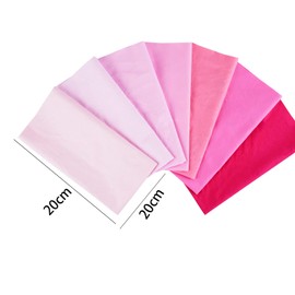14pcs Colorful Quarter Fabric Bundles 20CM Square Twill Cotton Fabric Material for Quilting,Sewing,Crafts,Pink