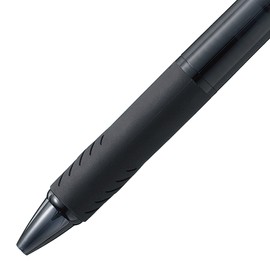 Mitsubishi Pencil Tri-Color Ballpoint Pen, Jetstream 0.38, Transparent Black, Easy to Write, SXE340038T.24