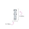 Asscher Cut CZ Channel Set Huggie Hoop Earrings For Women