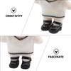 VICASKY 1Pair Miniature Doll Shoes Decorative Cloth Doll Accessories for