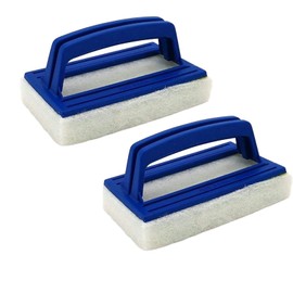 2 Stück Pool Schwamm,Pool Bürste,Poolbürste,Poolreinigung Handschrubbe,Schwimmbad Bürste Mit Griff,Teich Bürste,Reinigungszubehör Für Poolwand Und Poolboden, Schwamm