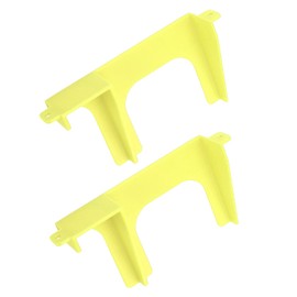 2 PCs Hard Drive Bracket for PS2, 2.5 Inch to 3.5 Inch Internal Hard Drive Spacer for PS2 SCPH 30000 SCPH 50000 Console, HDD SSD 3D Printed Mounting Bracket, Easy to Install (Yellow)