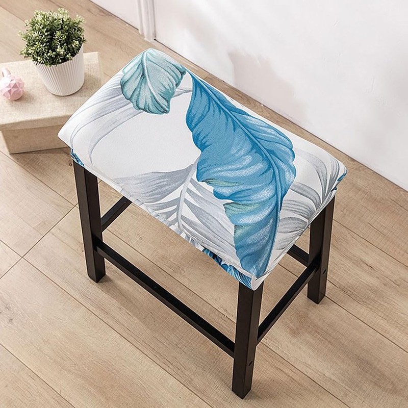Bifaunvogel Bar Stool Cover Rectangle Set of 4 Printed Stretch