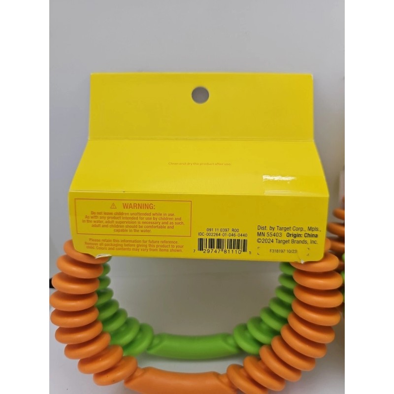 Sun Squad EASY GRIP DIVING RINGS SET OF 4 GREEN