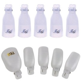 Snap-off clip clip transparent (nail pad), transparent nail (for nails), 1 piece / 쏙오프 클립 집게 투명 ( 네일  패디 ), 네일(손톱용)투명, 1개