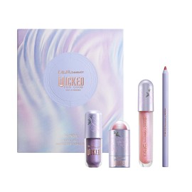r.e.m. beauty Wicked: For Good | Makeup Set | Waterpoof Eye Shadow, All Over Glow Stick, Creamy Lip Liner, Glossy Lip Balm | 4 Full Size Products