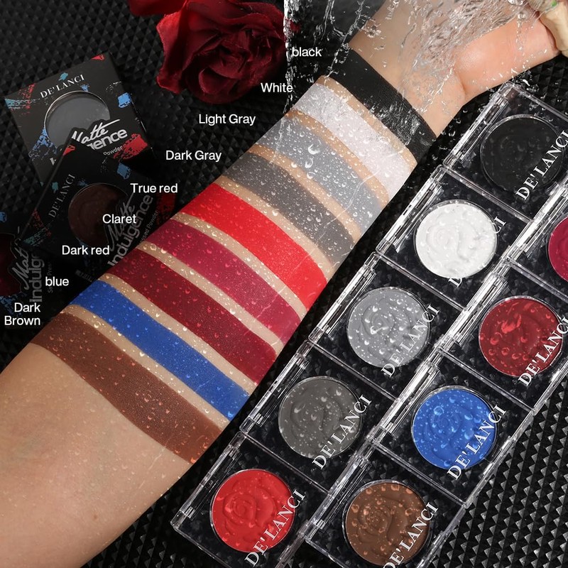 ecofavor Burgundy Eyeshadow Single Palette with Applicator – Elegant Matte