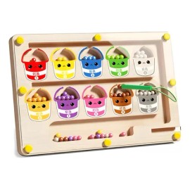 Laberinto Magnético Montessori Colores Números Niños                                                                                                  