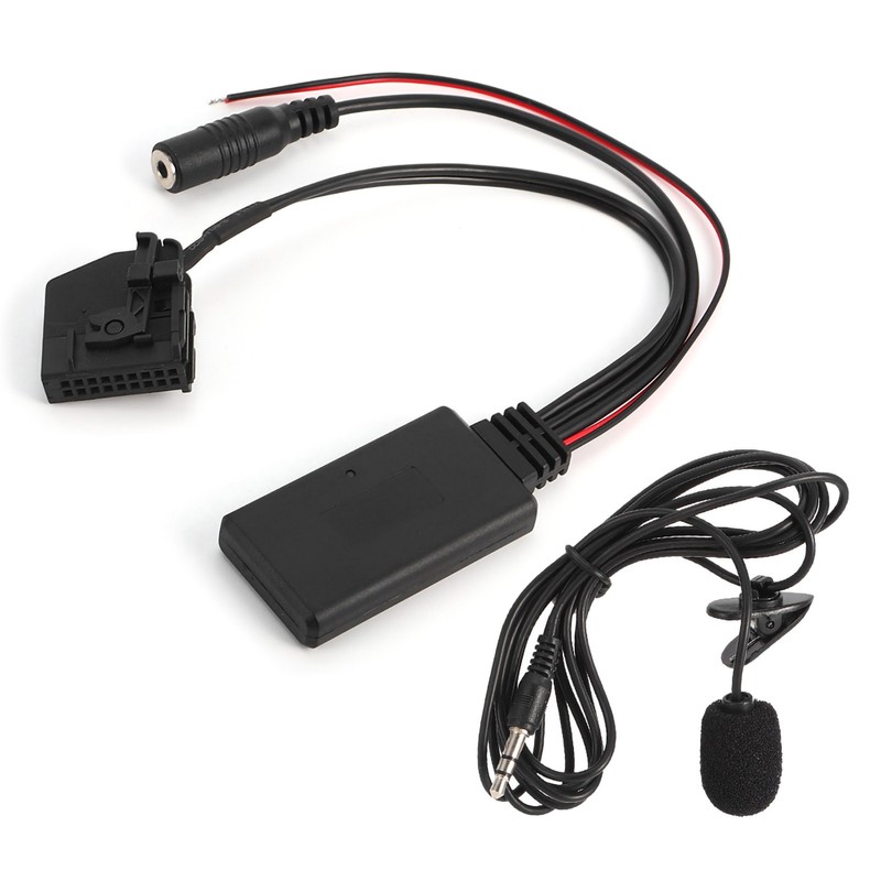 18Pin Bluetooth AUX Cable Adapter Car Microphone Fit for Benz