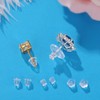 Hazifes 12 Styles 600 Pcs Earring Backs for Studs, Clear