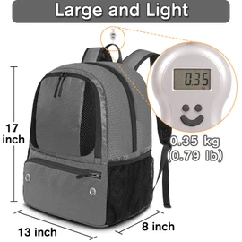YOREPEK Soccer Backpack, Lightweight Soccer Bag with Ball Holder for Mens Womens, Water resistant Sport Equipment Bags Fit Basketball Volleyball Football Accessories to Match Training