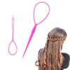 2pcs Ponytail Pull Through Hair Hoop Tool, Braiding Tool topsy