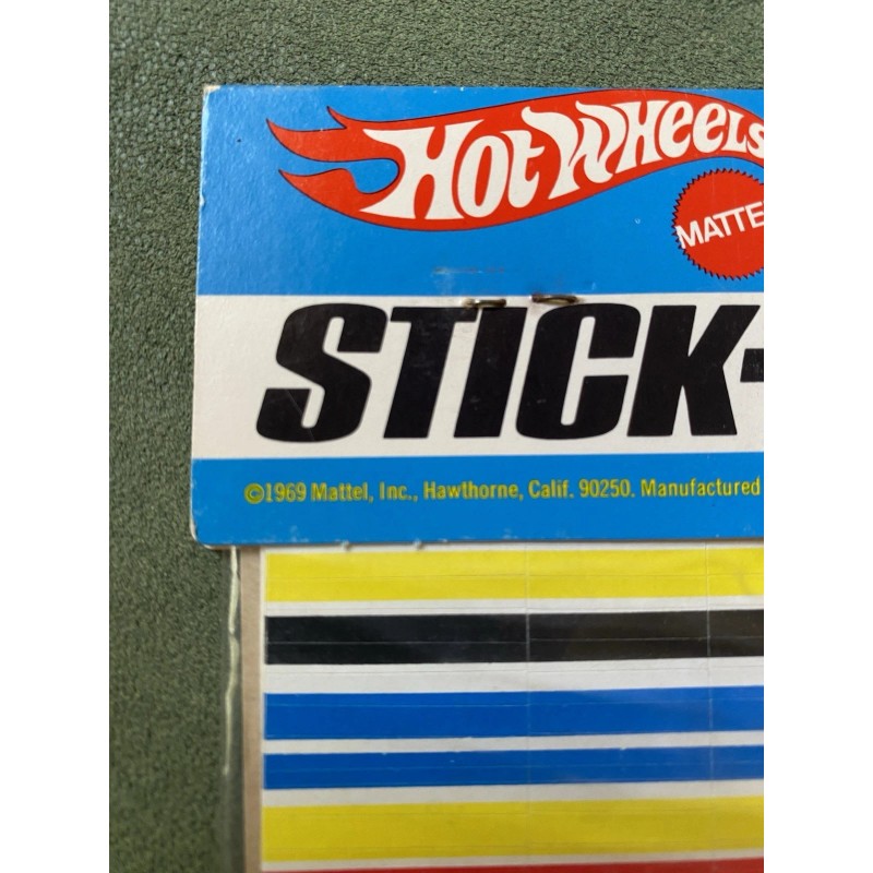 Hot Wheels Vintage 1969 Hot Wheels STICK-AROUNDS Decal Sheets SEALED,