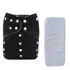 Catwald Pañales Ecologicos de Tela Junior Niños de 2 a 5 Años, Pañales de Tela Ajustables, Lavables y Reutilizables con 1 Absorbente de 5 capas de Microfibra, Pañal Ecologico para Niño y Niña con Doble barrera Antiescurrimiento con Broches Ajustables, Pa