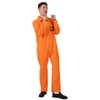 PGOND Adult Men's Prisoner Orange Jumpsuit Costume