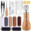 GTAAOY Professional Sewing Awl Kit, Portable Leather Sewing Awl Thread