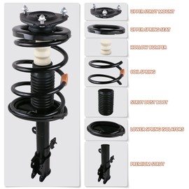 MOSTPLUS Front Complete Strut Spring Coil Springs Shock Absorber 272308 272307 Compatible for 07-12 Lexus ES350 / 07-12 Toyota Avalon / 2007-2011 Toyota Camry