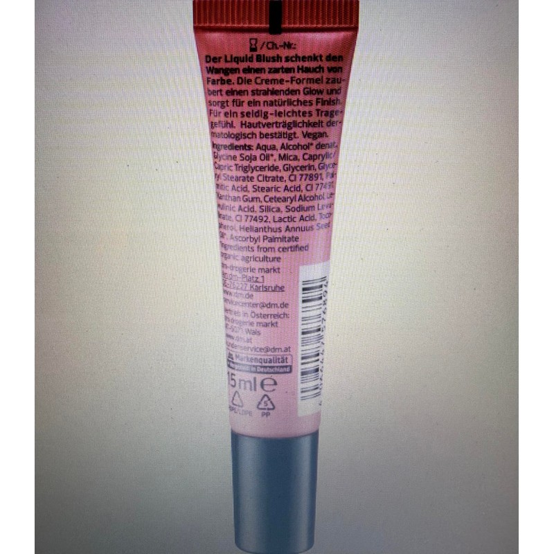 alverde NATURKOSMETIK Liquid Blush 10 Vintage Rose, 15 ml