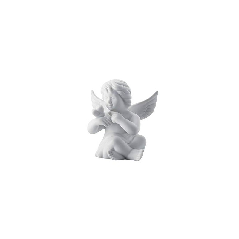Angel Small White Matt Angel with Butterfly