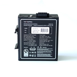 WIWAV WDH-8ET-DC 10/100Mbps Unmanaged 8-Port Industrial Ethernet Switches with DIN Rail/Wall Mount (List of UL, Fanless, -30°C~75°C)