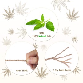 Fuyit Garden Twine, Jute String, Macrame Cotton