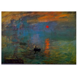 Monet Wall Art Collection Impression Sunrise Canvas Prints Wrapped Gallery Wall Art | Ready to Hang 8X12,
