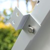 Complete set of 4 solar panel brackets for mounting solar
